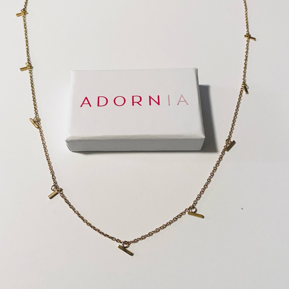 Adornia 14K gold plated sterling silver necklace